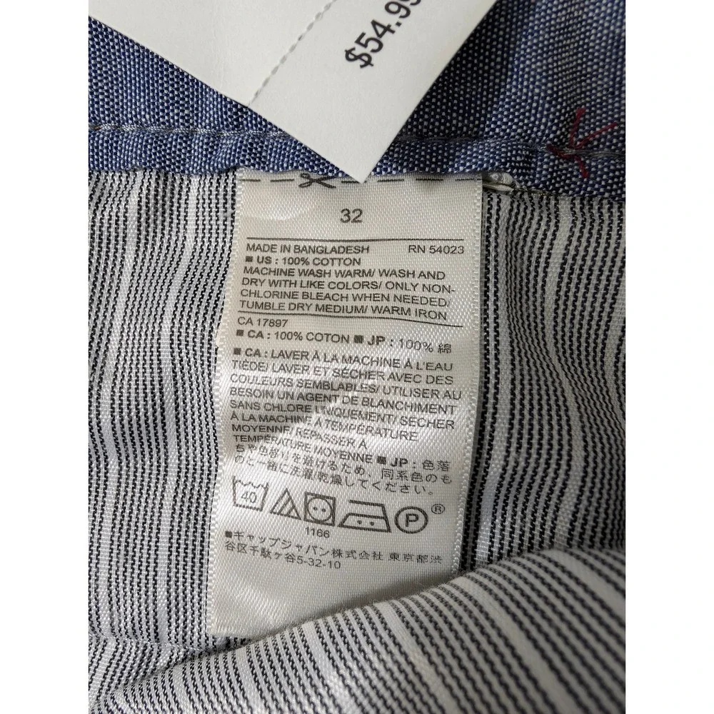 NEW Banana Republic Aiden Shorts Mens 32/10 Brown Slim Fit Cotton‎ Chino $55